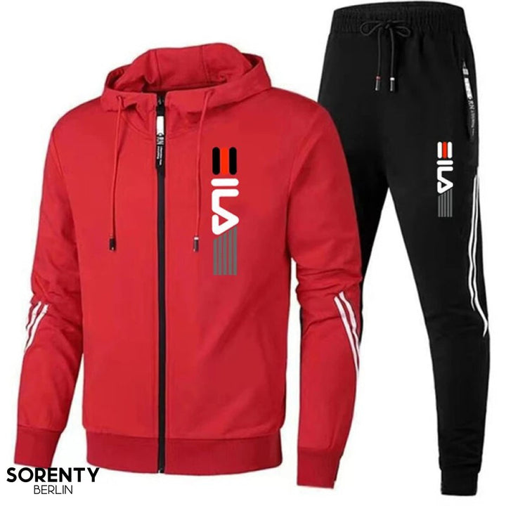 Annabelle | Stylish Black Zip-Up Tracksuit Set