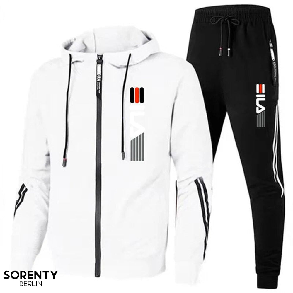 Annabelle | Stylish Black Zip-Up Tracksuit Set