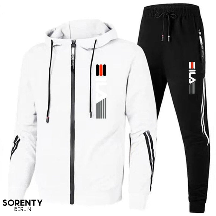 Annabelle | Stylish Black Zip-Up Tracksuit Set