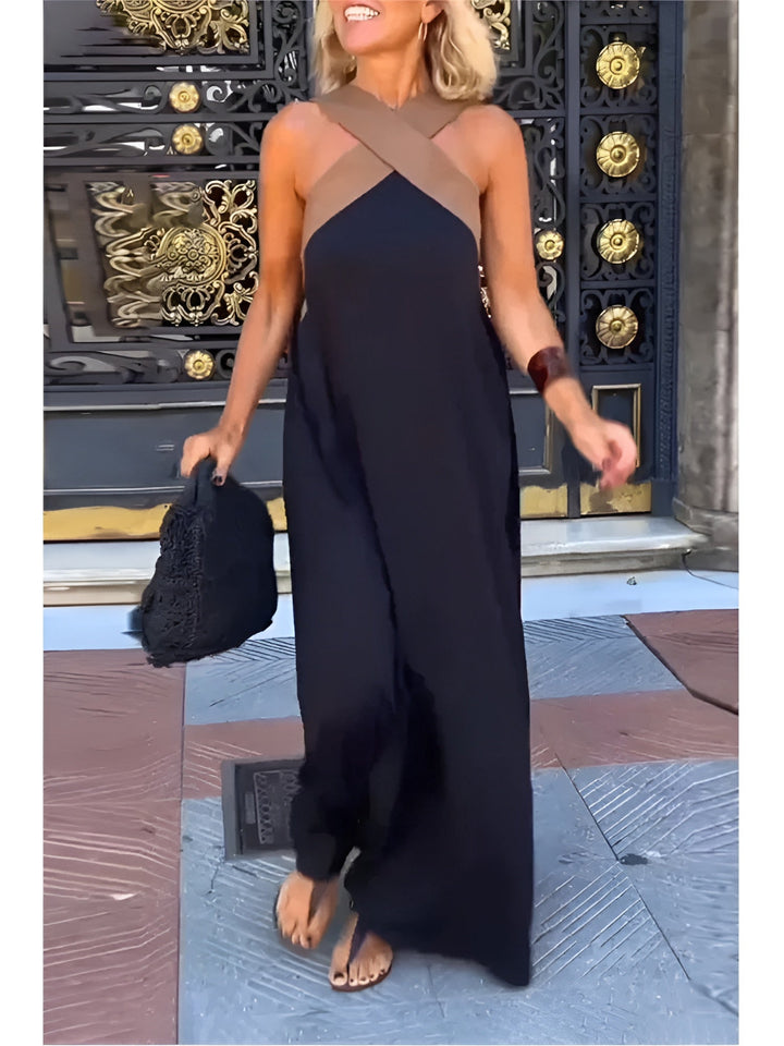 Siena™ | Crisscross Halter Maxi Dress