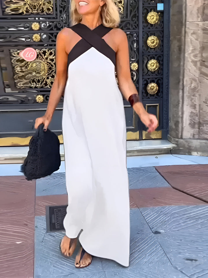 Siena™ | Crisscross Halter Maxi Dress