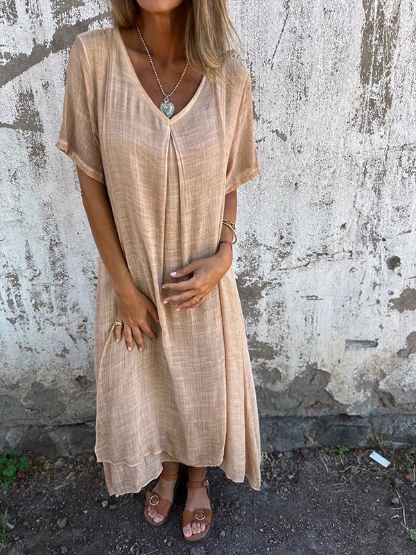 Loreta | Effortless V-Neck Maxi Dress