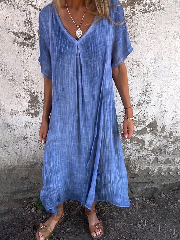 Loreta | Effortless V-Neck Maxi Dress