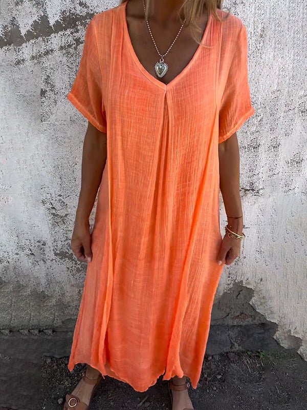 Loreta | Effortless V-Neck Maxi Dress
