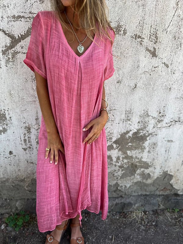 Loreta | Effortless V-Neck Maxi Dress