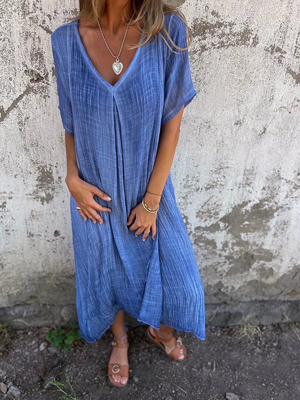 Loreta | Effortless V-Neck Maxi Dress