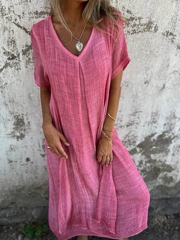Loreta | Effortless V-Neck Maxi Dress
