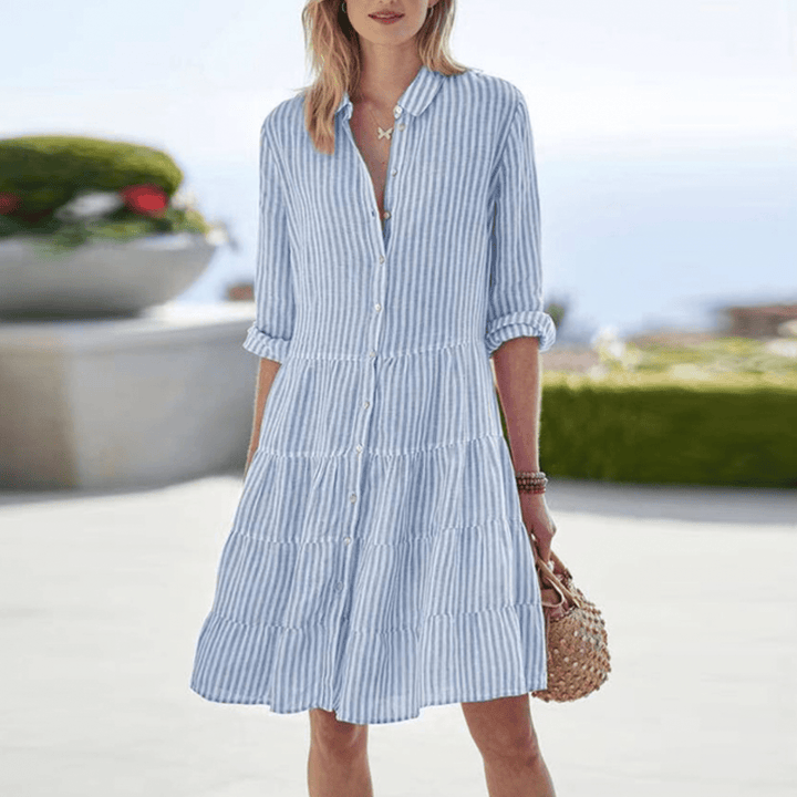 Aurelie™ | Breezy Stripes Dress