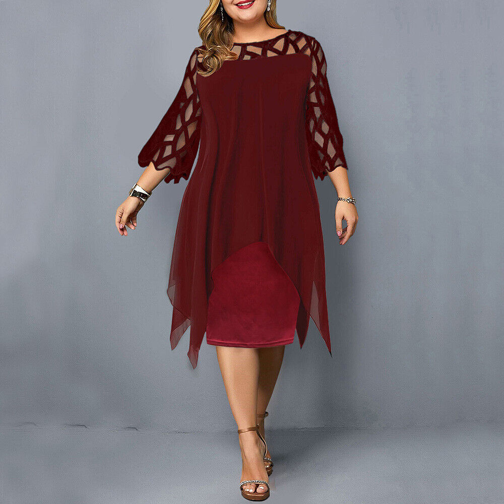 Jasmin | Chic Plus Size Midi Dress