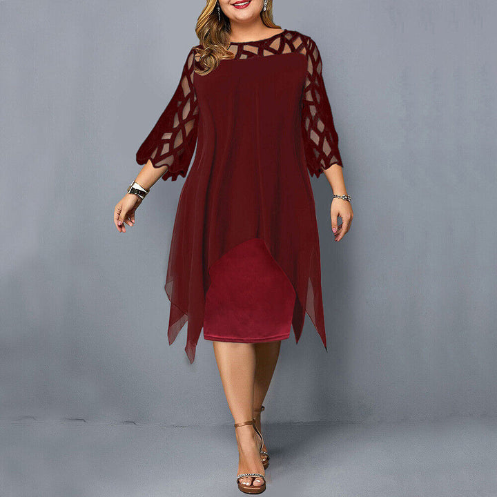 Jasmin | Chic Plus Size Midi Dress
