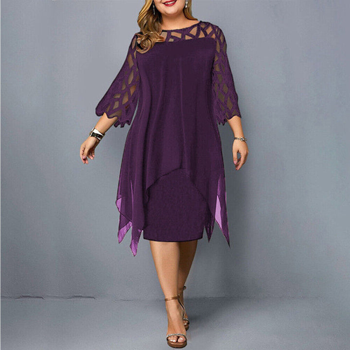 Jasmin | Chic Plus Size Midi Dress