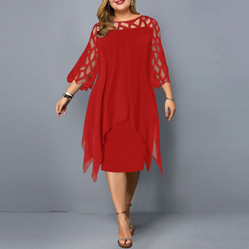 Jasmin | Chic Plus Size Midi Dress