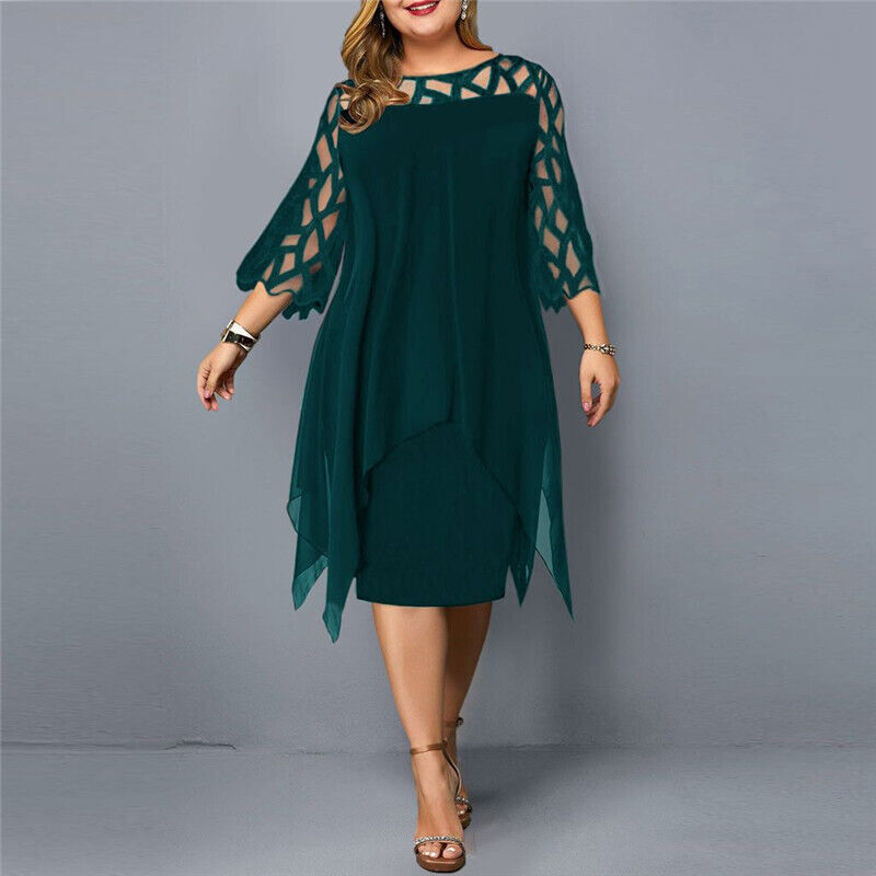 Jasmin | Chic Plus Size Midi Dress