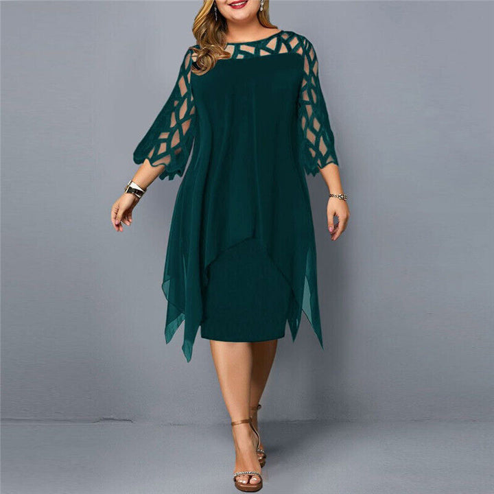 Jasmin | Chic Plus Size Midi Dress