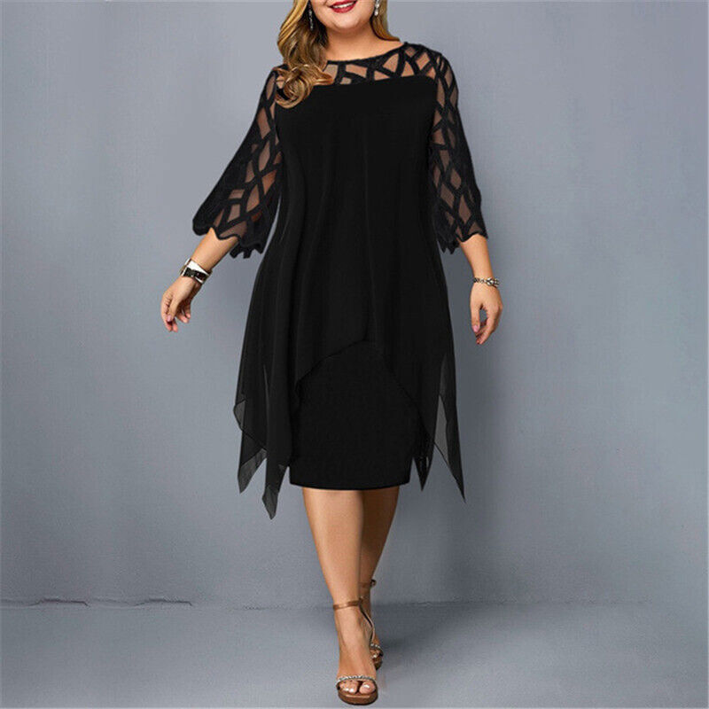 Jasmin | Chic Plus Size Midi Dress