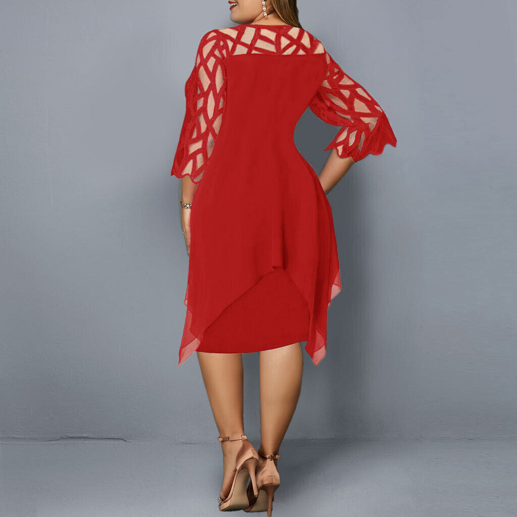 Jasmin | Chic Plus Size Midi Dress