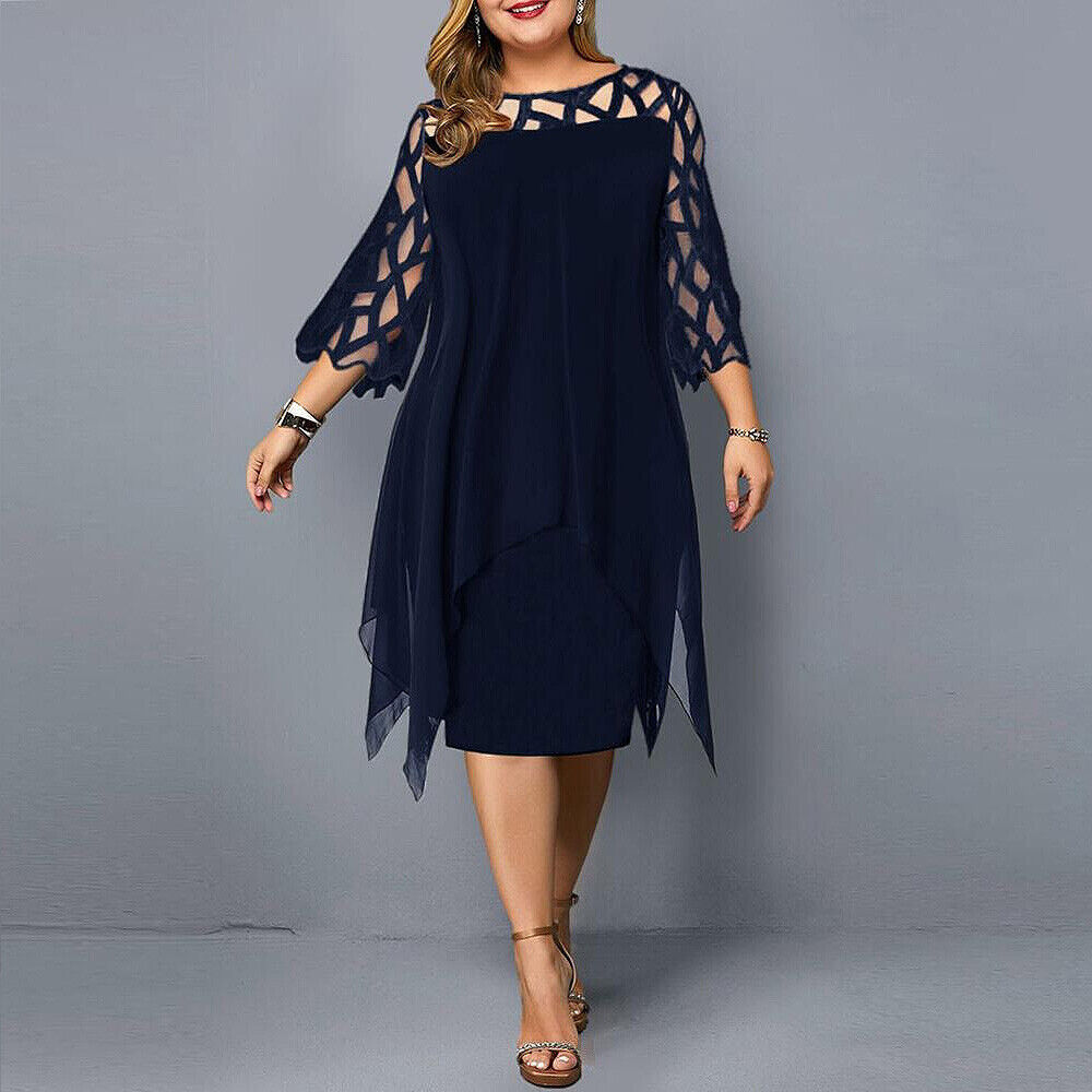 Jasmin | Chic Plus Size Midi Dress