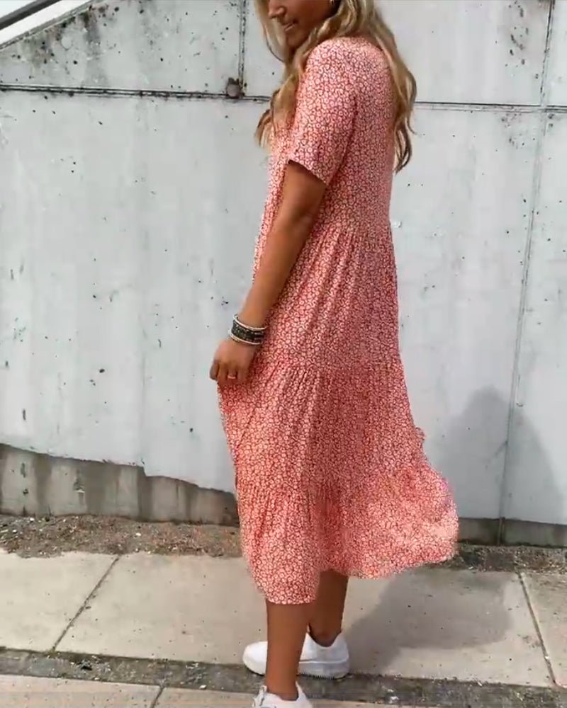 Mira |Floral Midi Dress