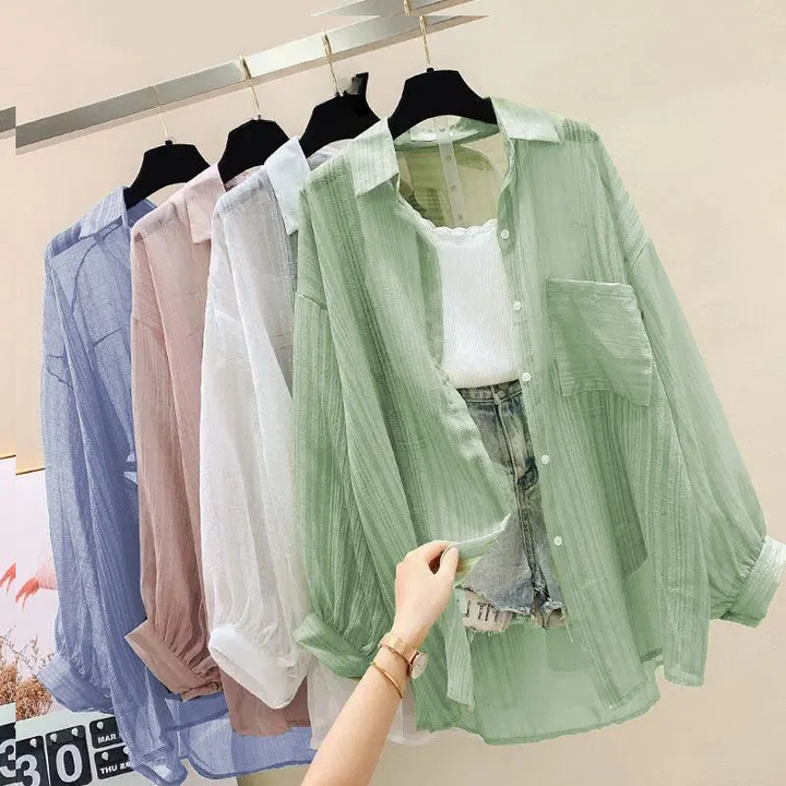 Breezy Oversized Button-Up Shirt