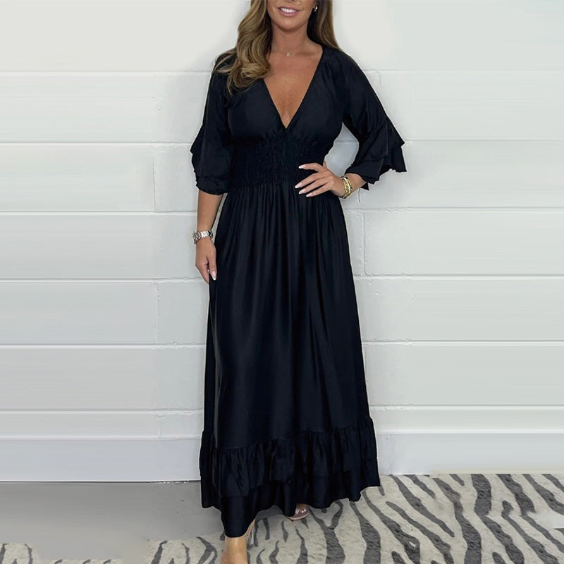 Celina| Sleek Maxi Dress