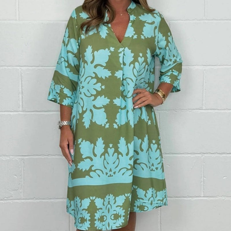 Jemma | Bold Patterned Tunic Dress