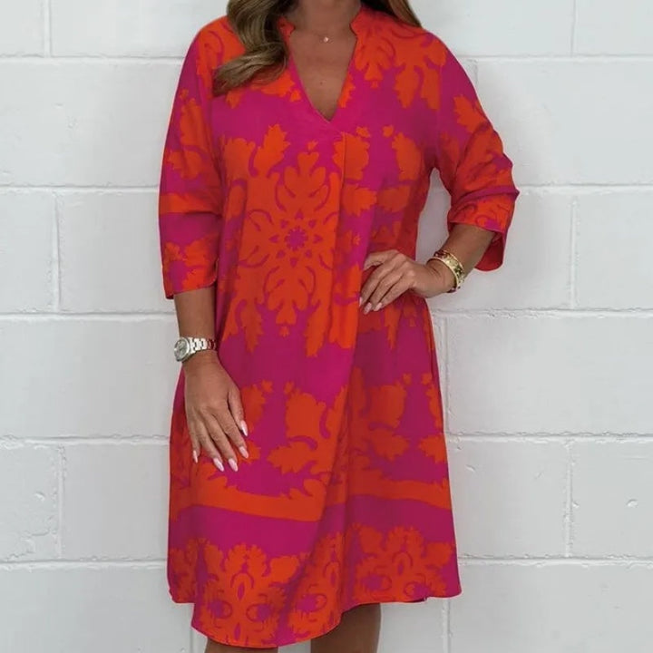 Jemma | Bold Patterned Tunic Dress