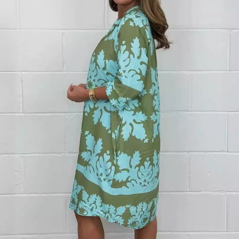 Jemma | Bold Patterned Tunic Dress