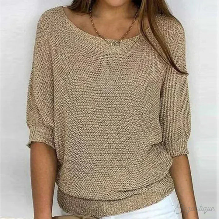Maxine Relaxed Knit Top