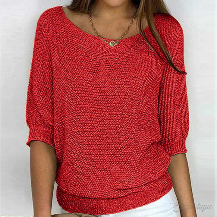 Maxine Relaxed Knit Top